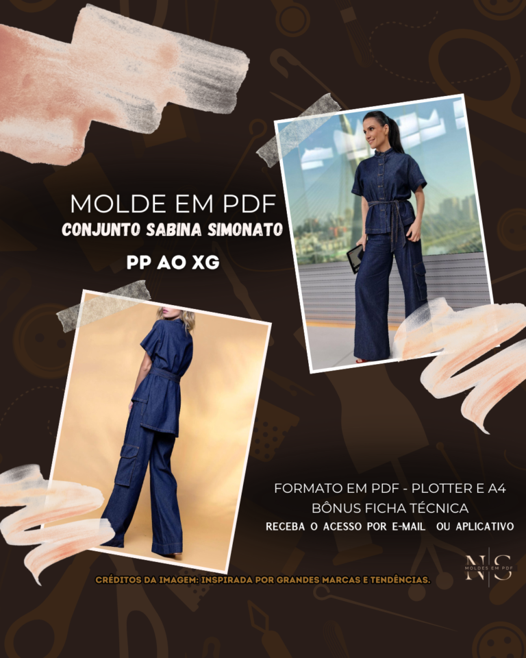 NS Moldes Em PDF Conjunto Feminino Praticidade E Economia