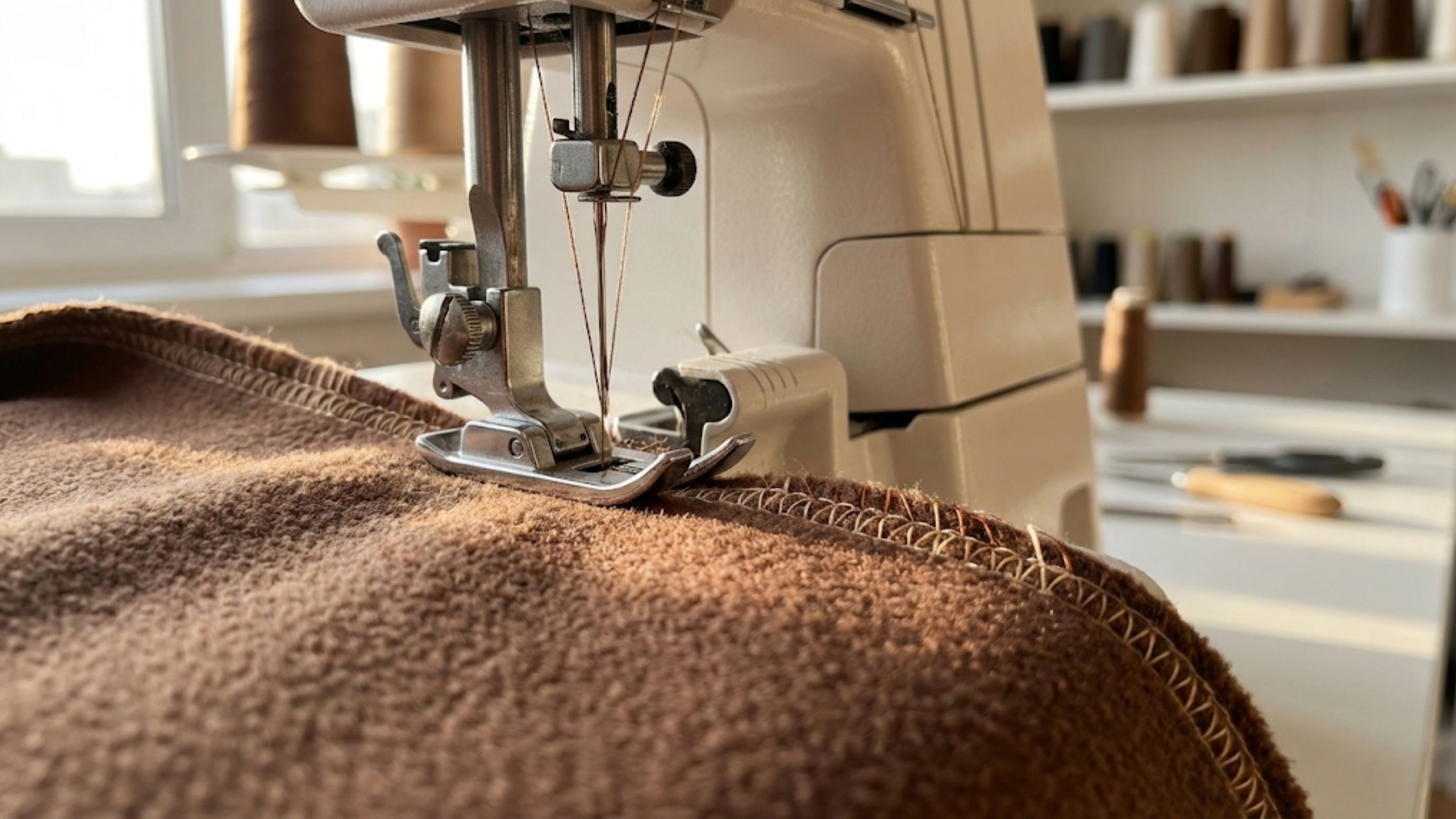 Acabamento profissional do Molde em PDF Conjunto Moletom Sabine com costura overloque