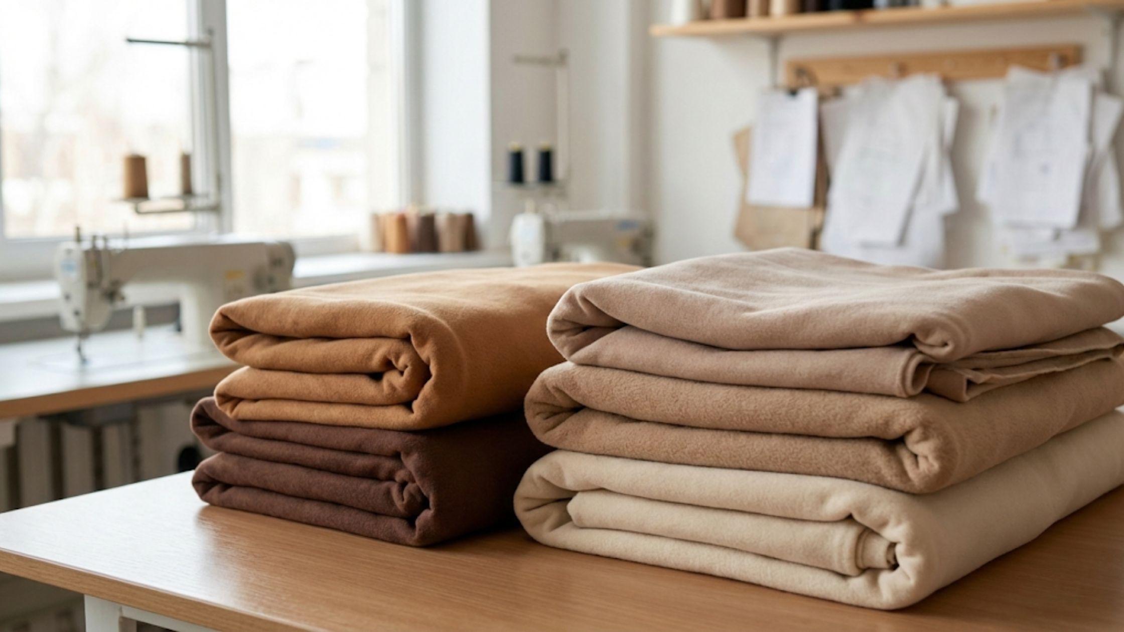 Tecidos ideais para Molde em PDF Conjunto Moletom Sabine como moletom e malha ponto roma