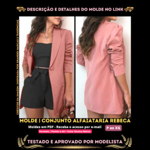 Molde em PDF - Conjunto Alfaiataria Rebeca