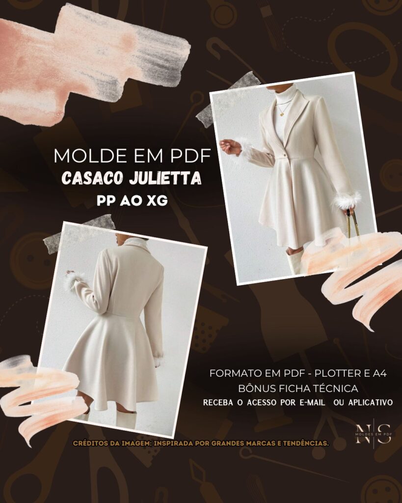 Molde em PDF - Casaco Julietta