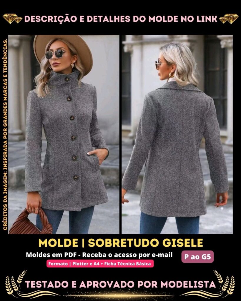 Molde em PDF - Sobretudo Gisele