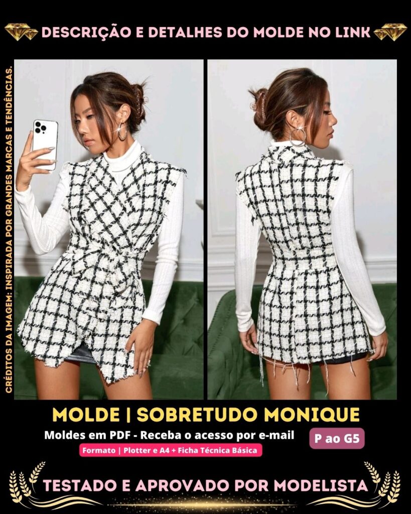 Molde em PDF - Sobretudo Monique