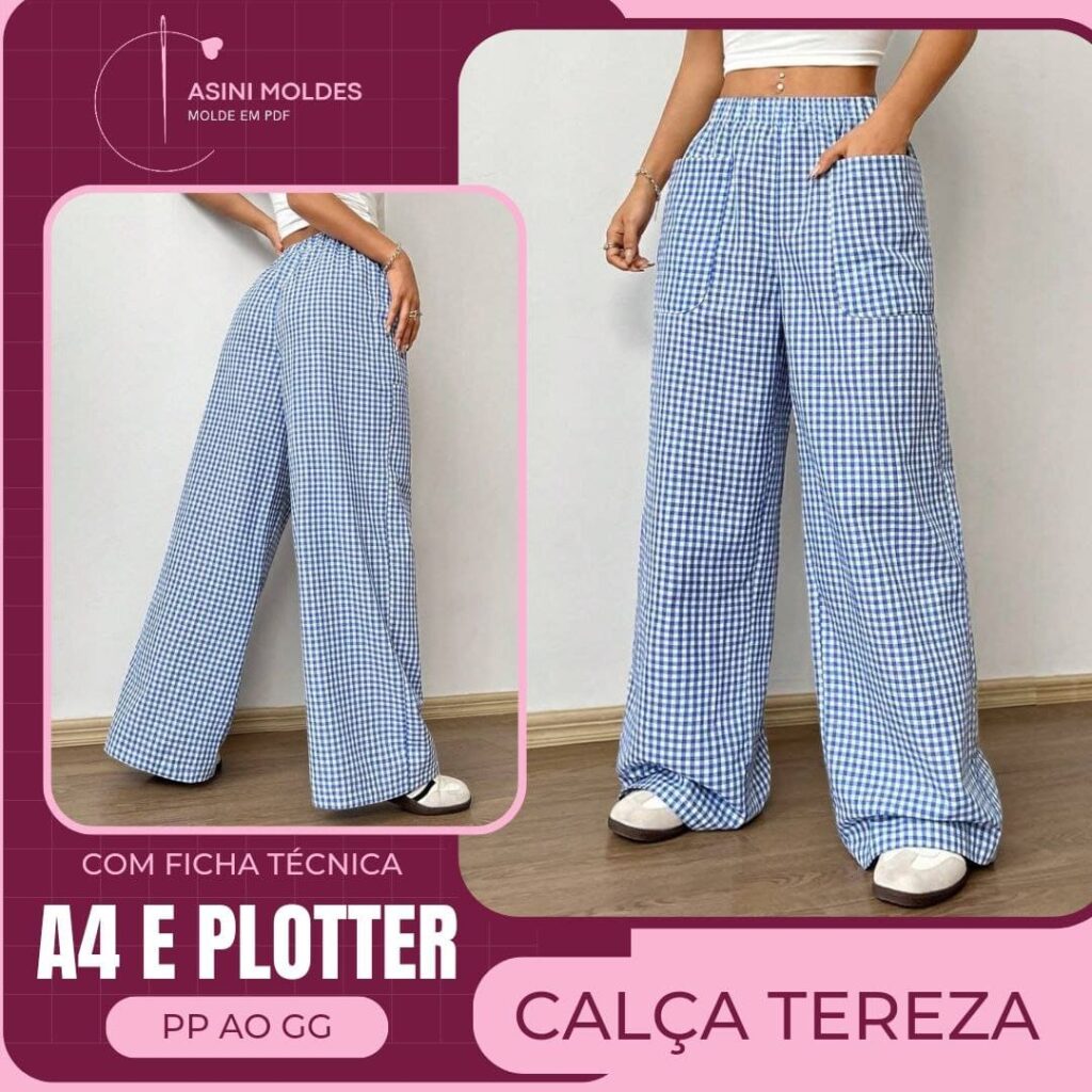 CALÇA TEREZA - Molde em PDF