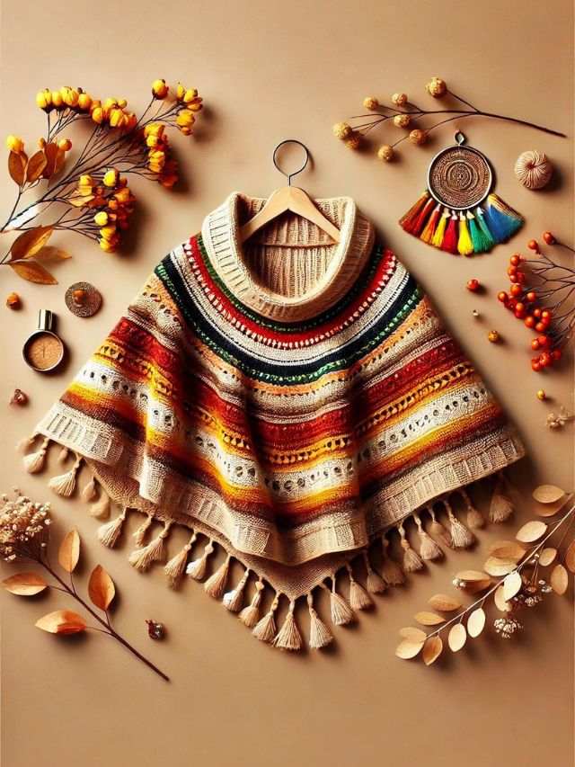 Crie Seu Poncho Quentinho com Nosso Molde Gratuito