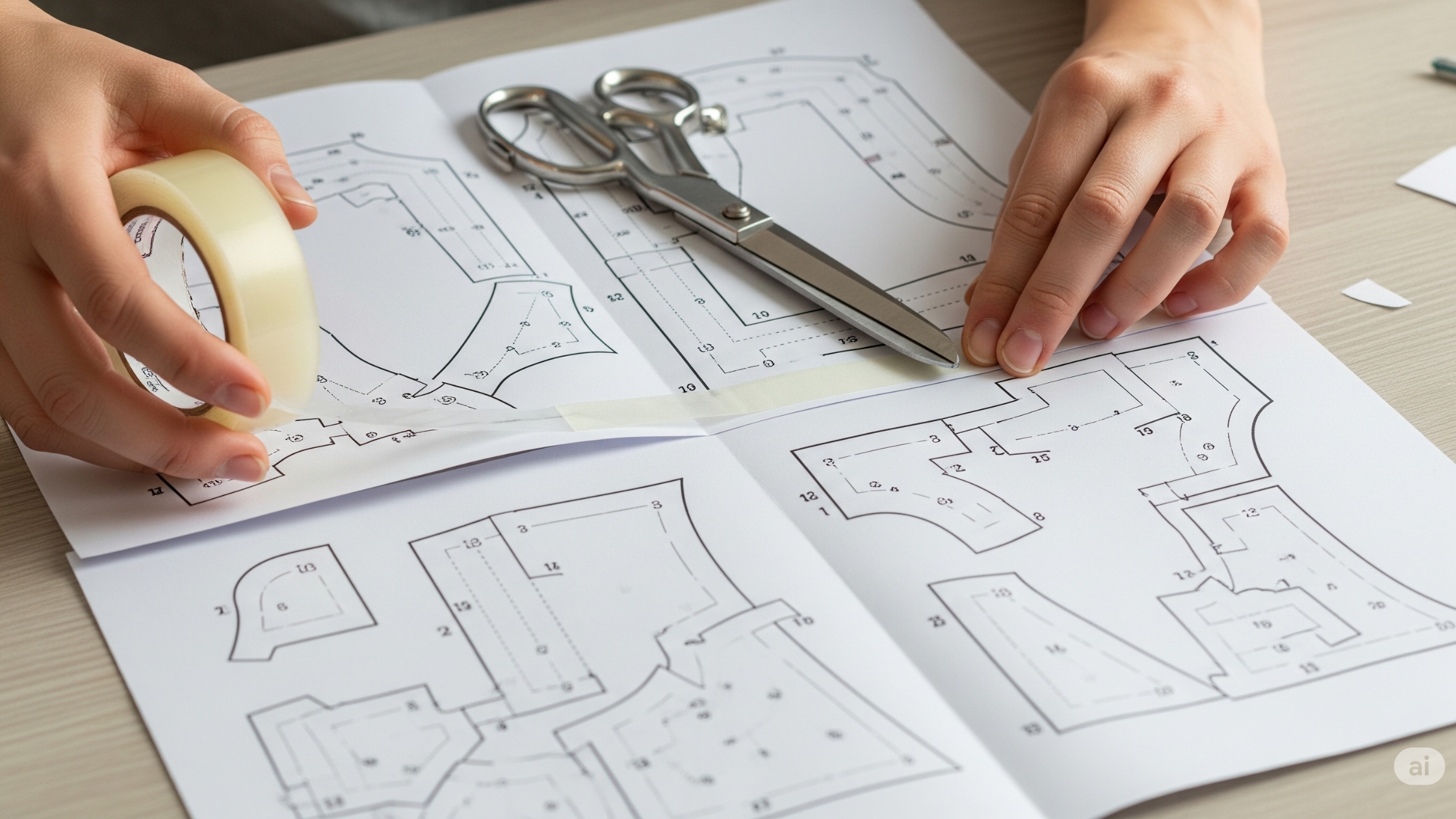 Como Fazer a Montagem do Molde Impresso