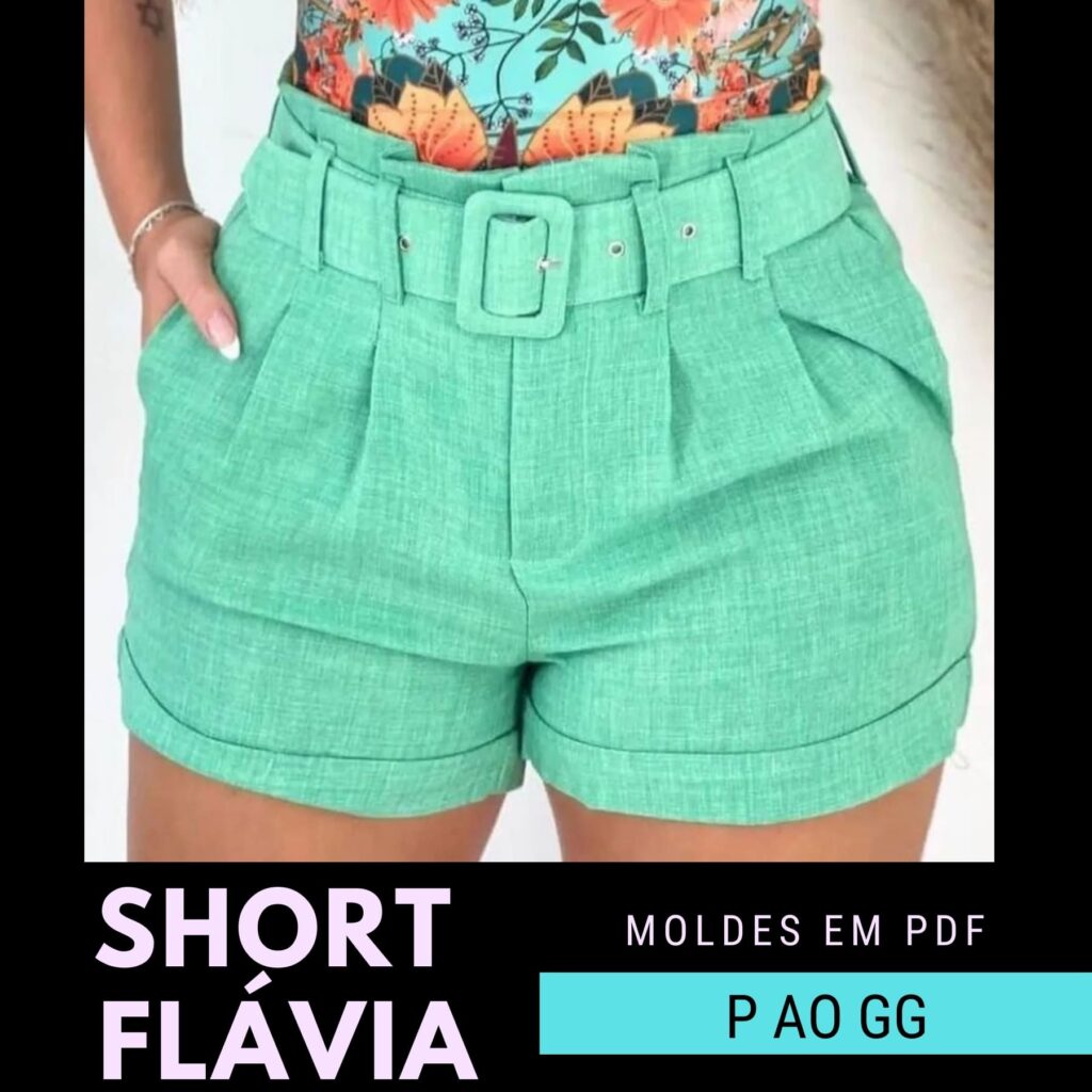 Molde Short Flávia