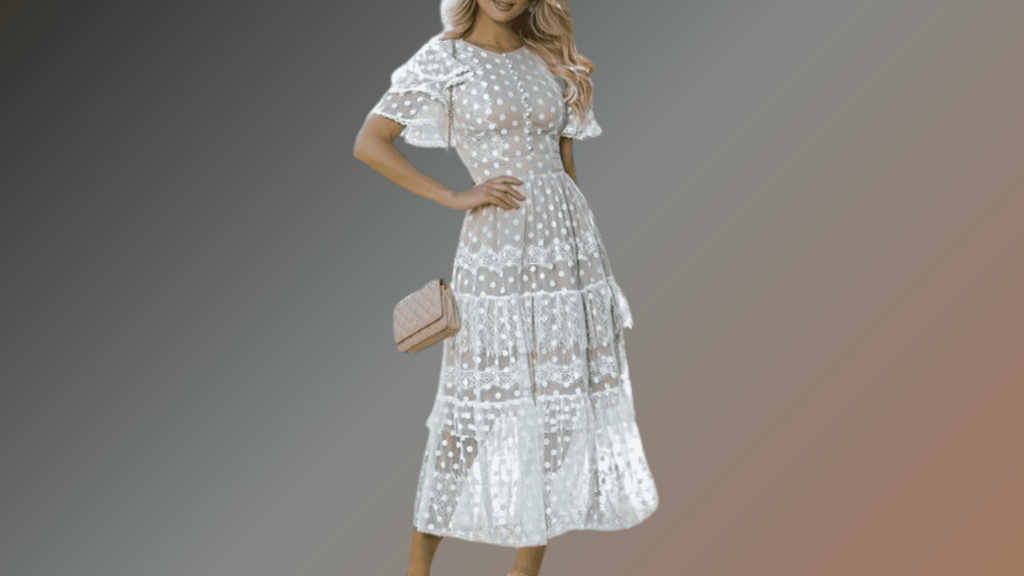 Molde em PDF Gratuito: Vestido Branco Midi