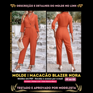 Molde em PDF - Macacão Blazer Nora