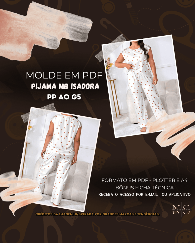 Molde em PDF - Pijama MB Isadora