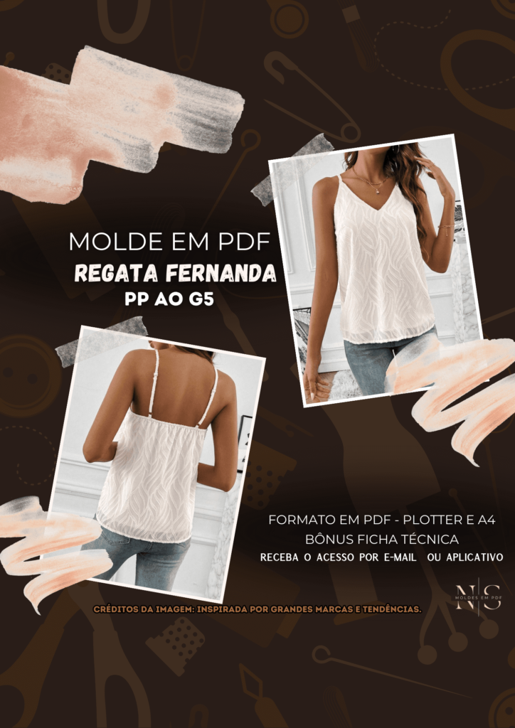 Molde em PDF - Regata Fernanda