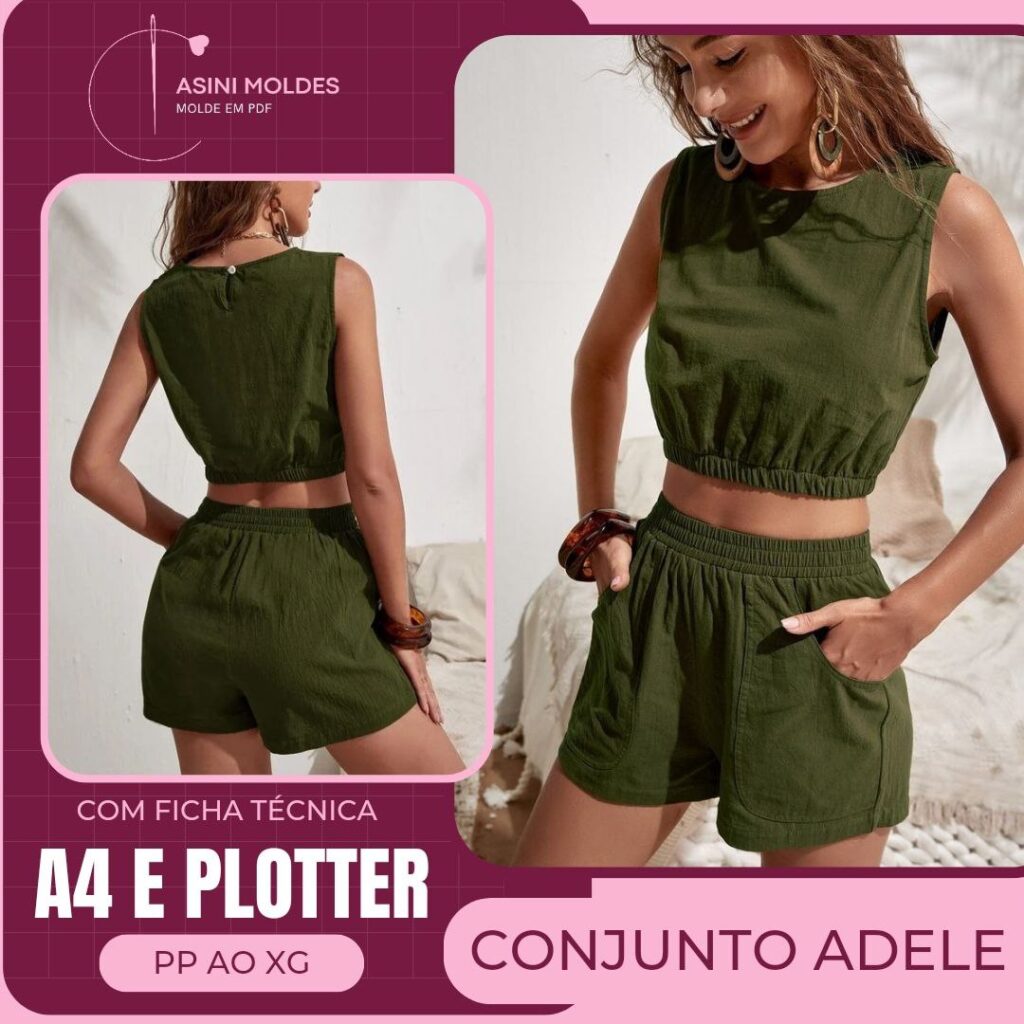 CONJUNTO ADELE - Molde em PDF