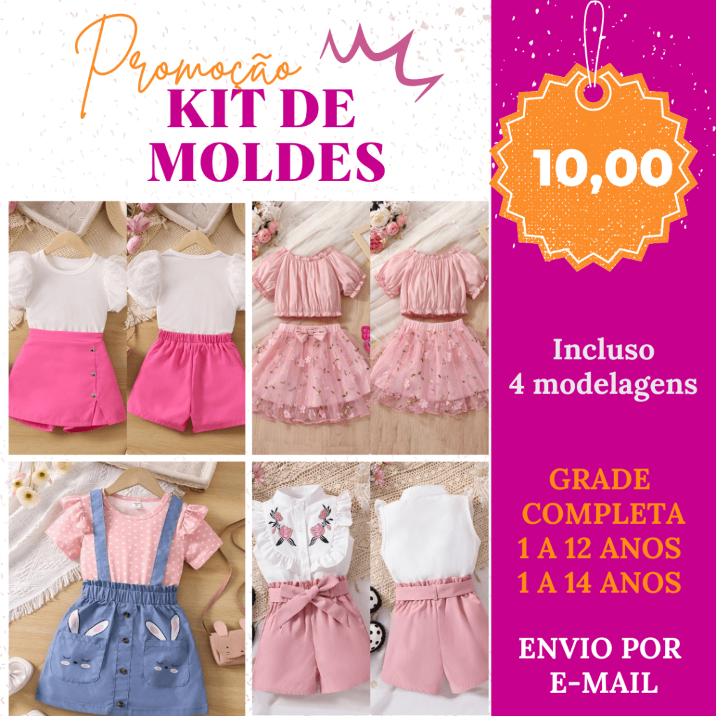 KIT CONJUNTO INFANTIL MENINA