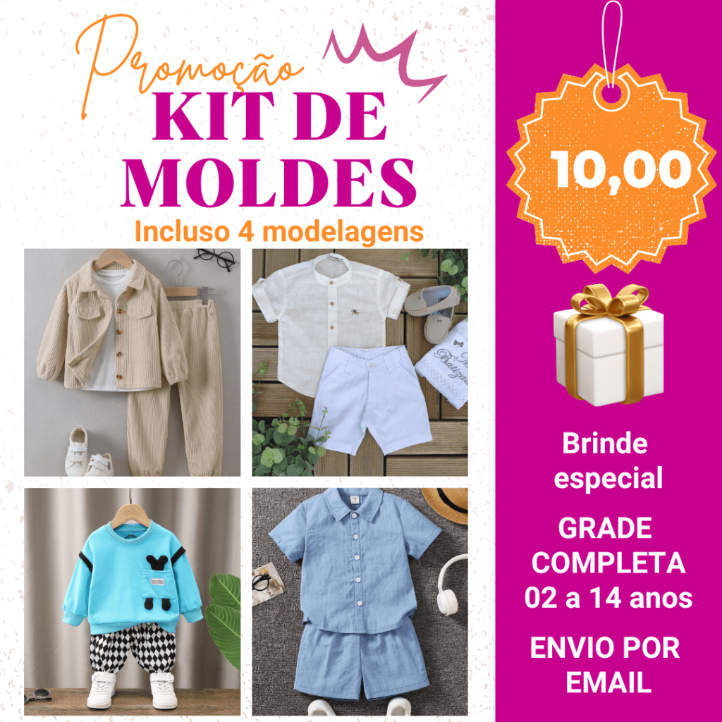 KIT MENINO 04 por R$10,00 + brinde 🎁