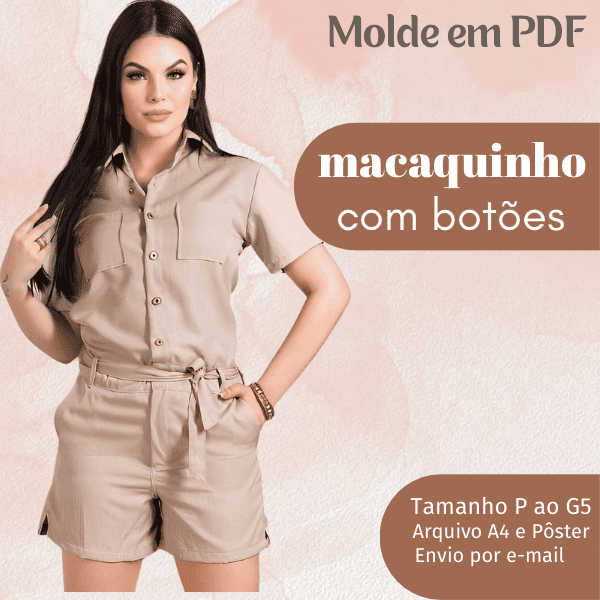 MOLDE EM PDF MACAQUINHO COM BOTÕES