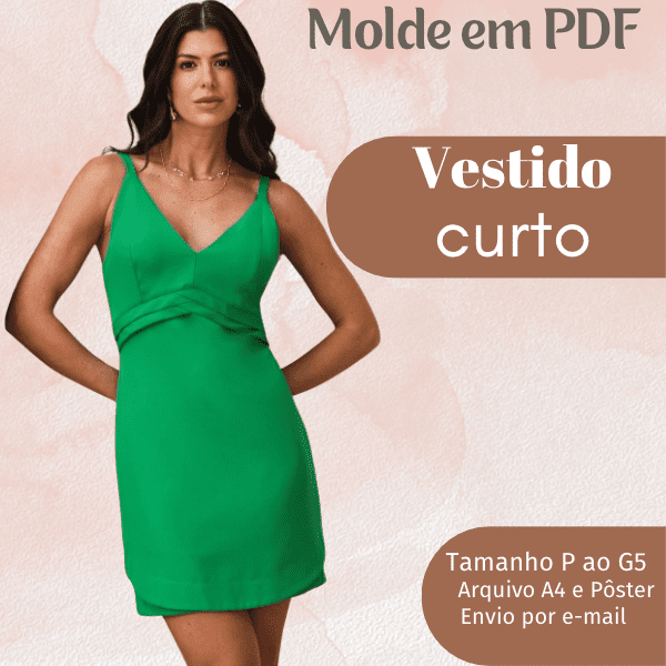 MOLDE EM PDF VESTIDO CURTO