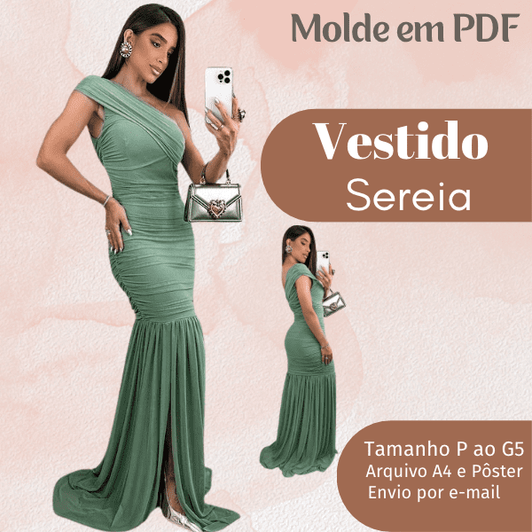 MOLDE EM PDF VESTIDO SEREIA