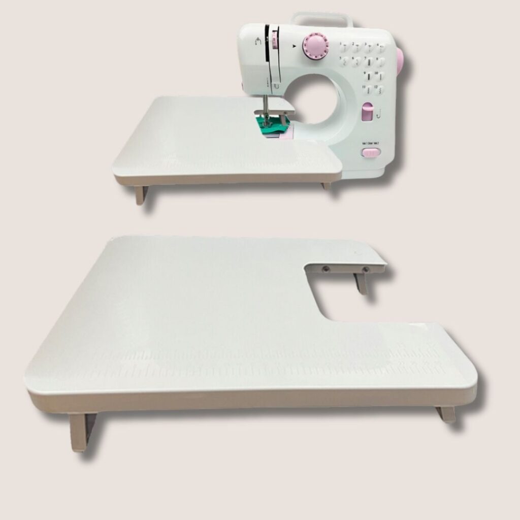 Mesa Extensora Branca Para Mini Máquina de Costura Portátil