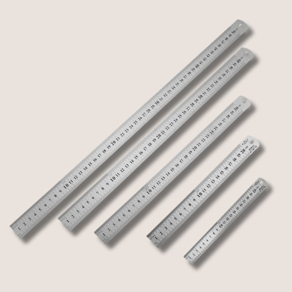 Régua Metal Aço Inox Patchwork Artesanato Scrapbook