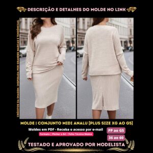 Molde em PDF - Conjunto Midi Analu