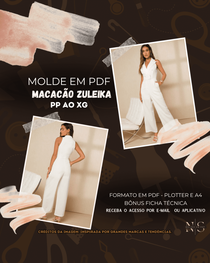 Molde em PDF - Macacão Zuleika