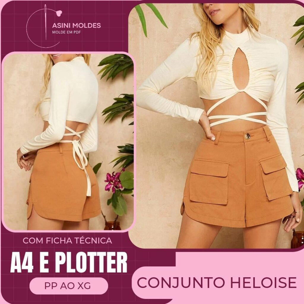 CONJUNTO HELOISE - Molde em PDF