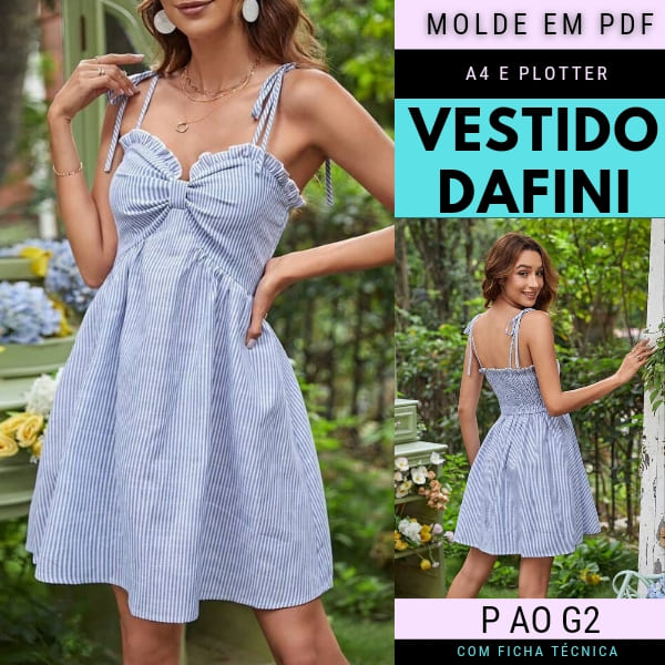 Molde Vestido Dafini