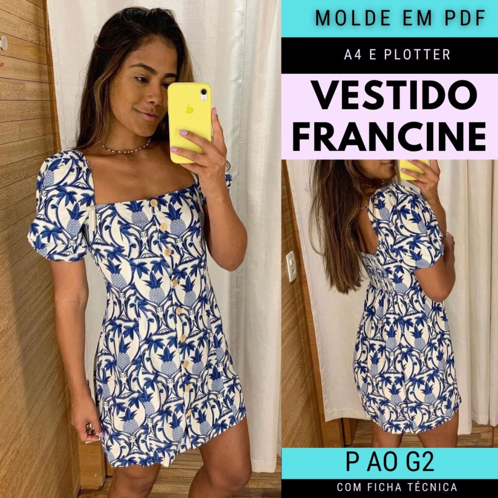 Molde Vestido Francine