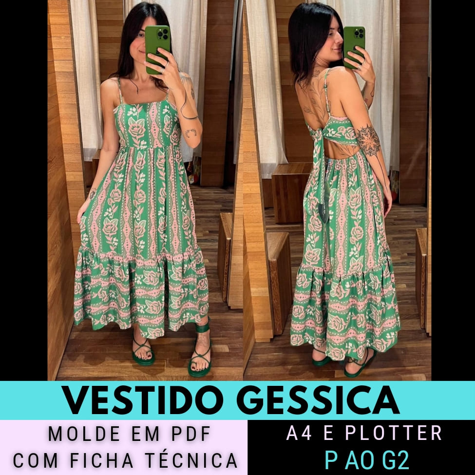 Molde Vestido Gessica