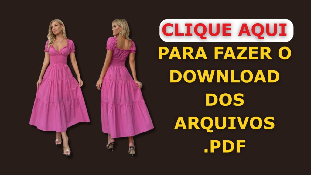 Baixar Molde em PDF Vestido Ciganinha Dalila