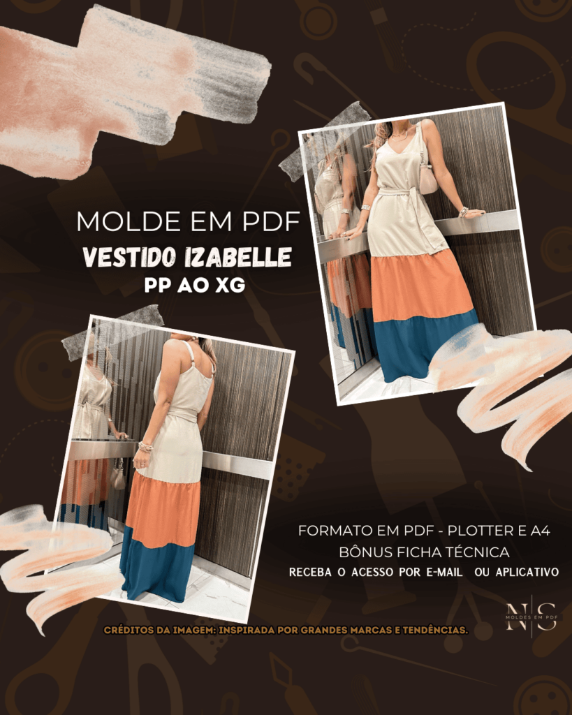 Molde em PDF - Vestido Izabelle