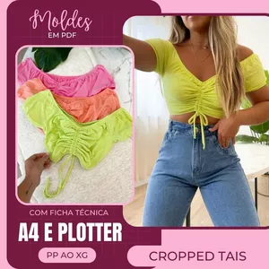 Cropped Tais- Molde em PDF