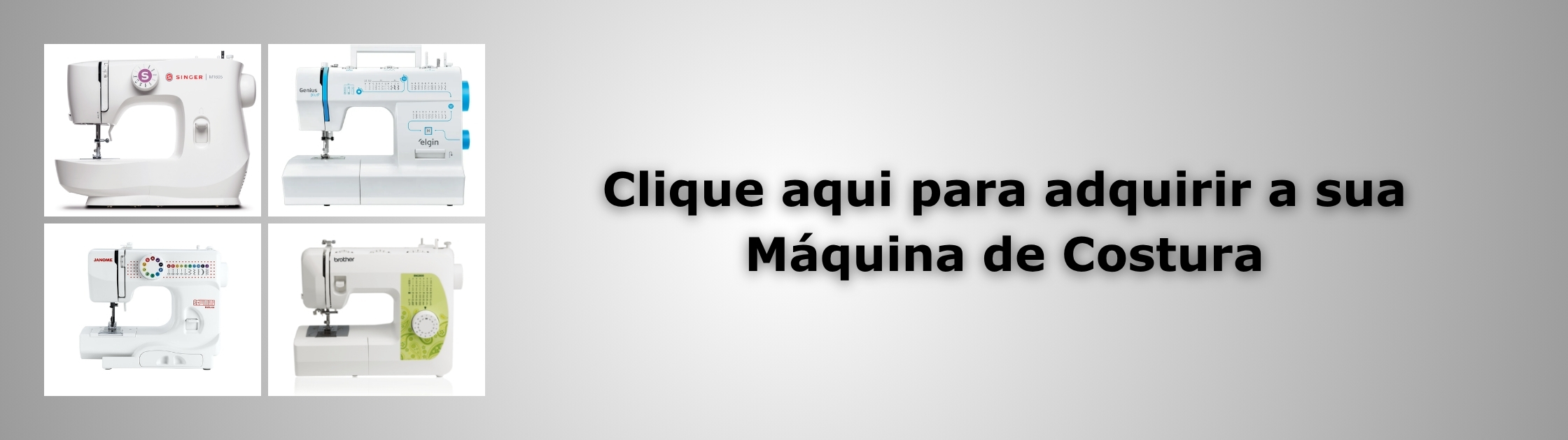 Máquinas de Costura Banner de Vendas