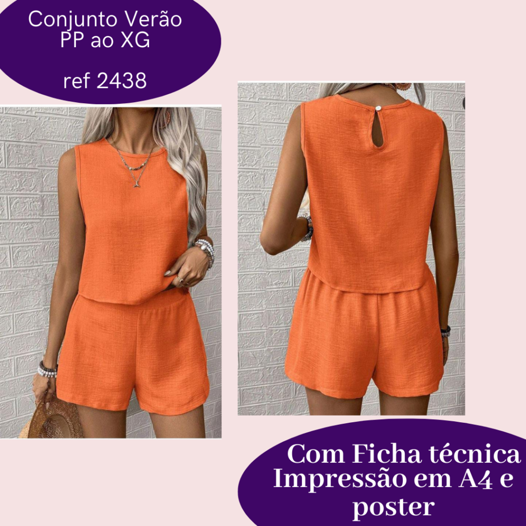 molde conjunto verao ref 2438 pp ao xg