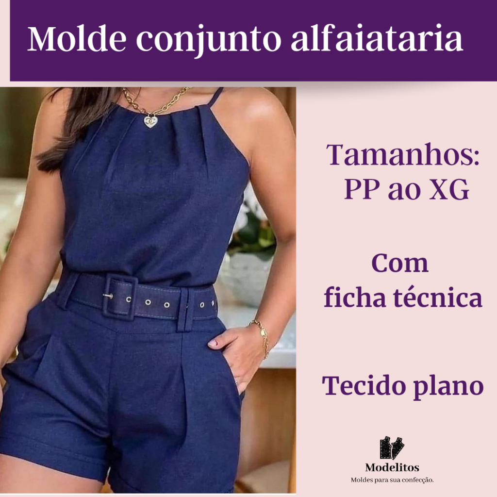 Molde conjunto alfaiataria