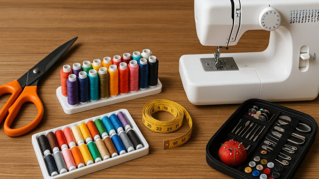 Descubra os 5 itens que não podem faltar no kit de uma costureira moderna. Ferramentas baratas e funcionais que você encontra na Shopee e Mercado Livre.