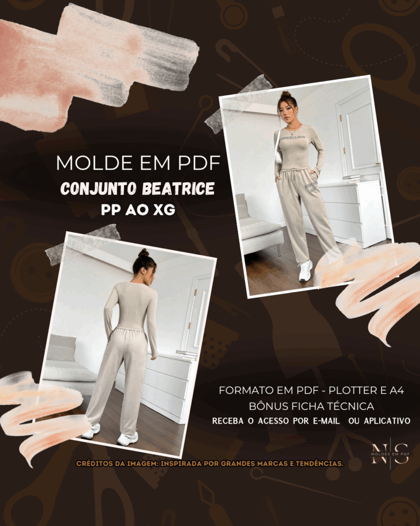 Molde em PDF - Conjunto Beatrice