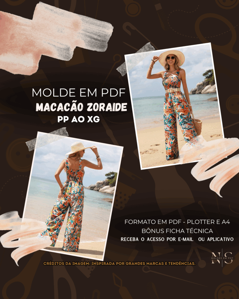 Molde em PDF - Macacão Zoraide