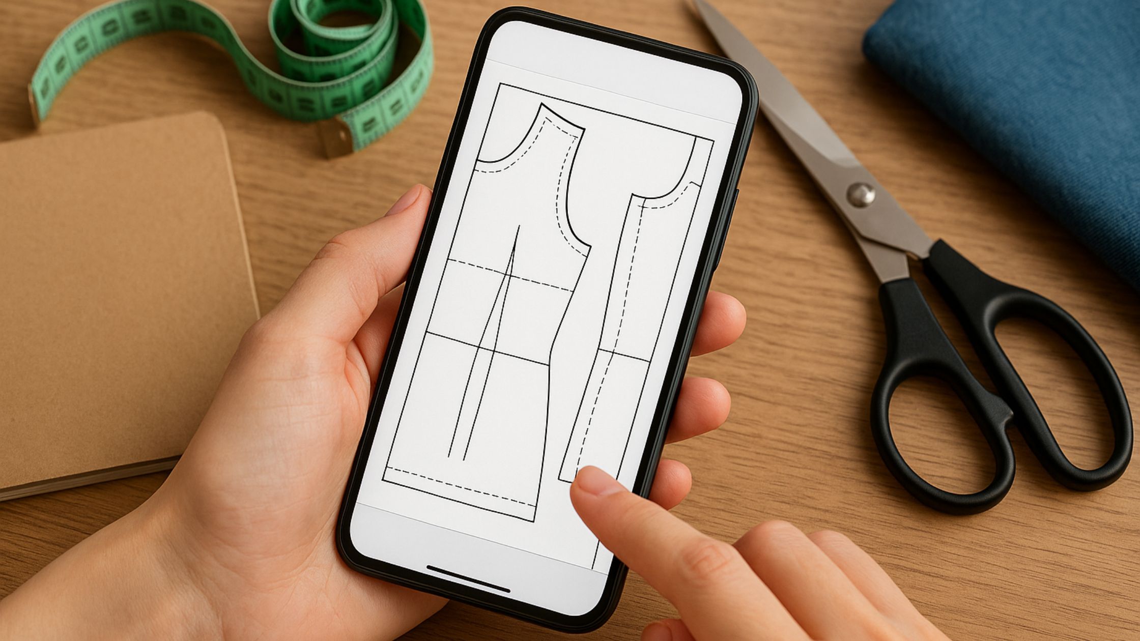 Aprenda como baixar e abrir moldes em PDF pelo celular