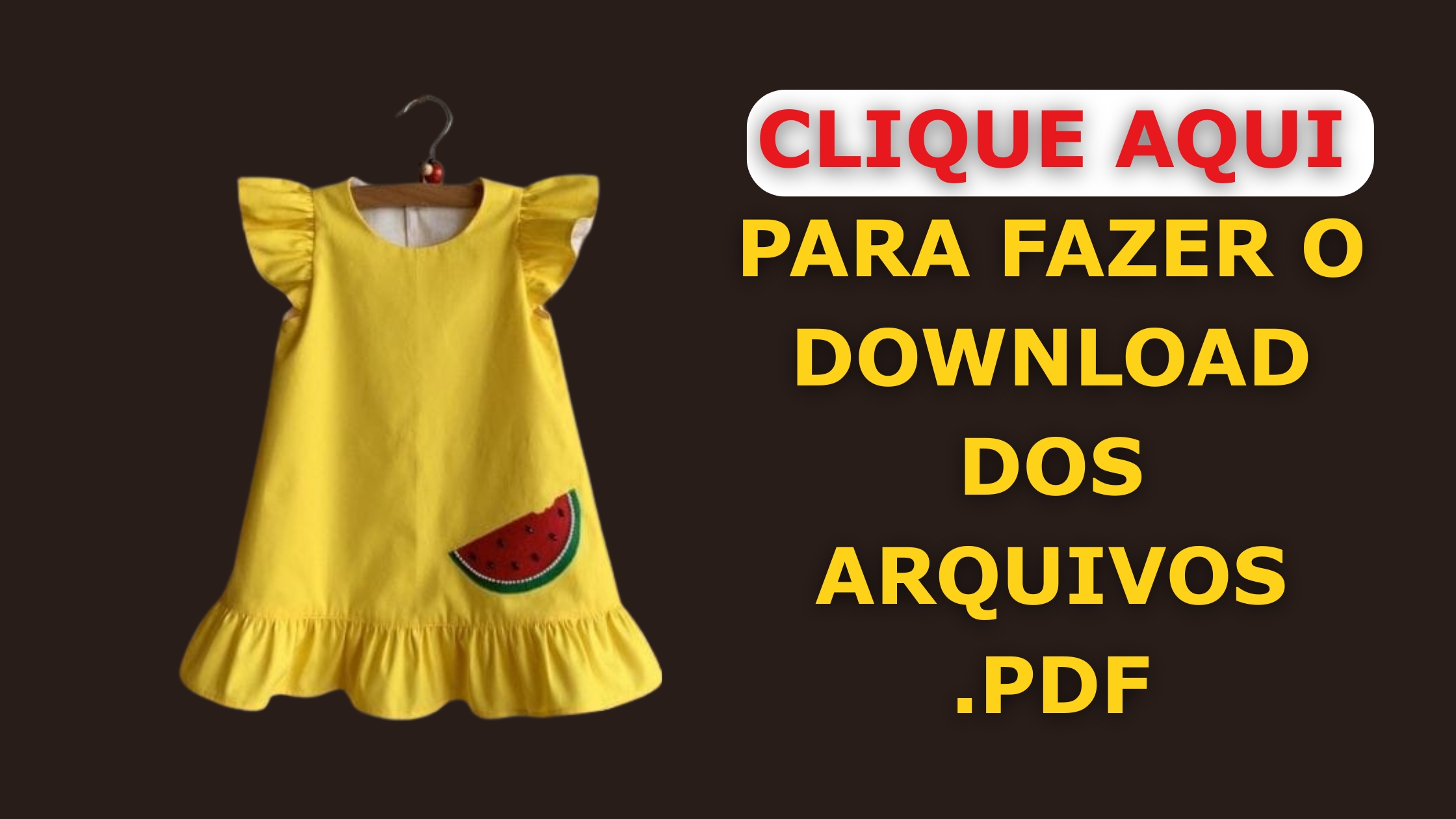 Baixar Molde em PDF Vestido Melancia