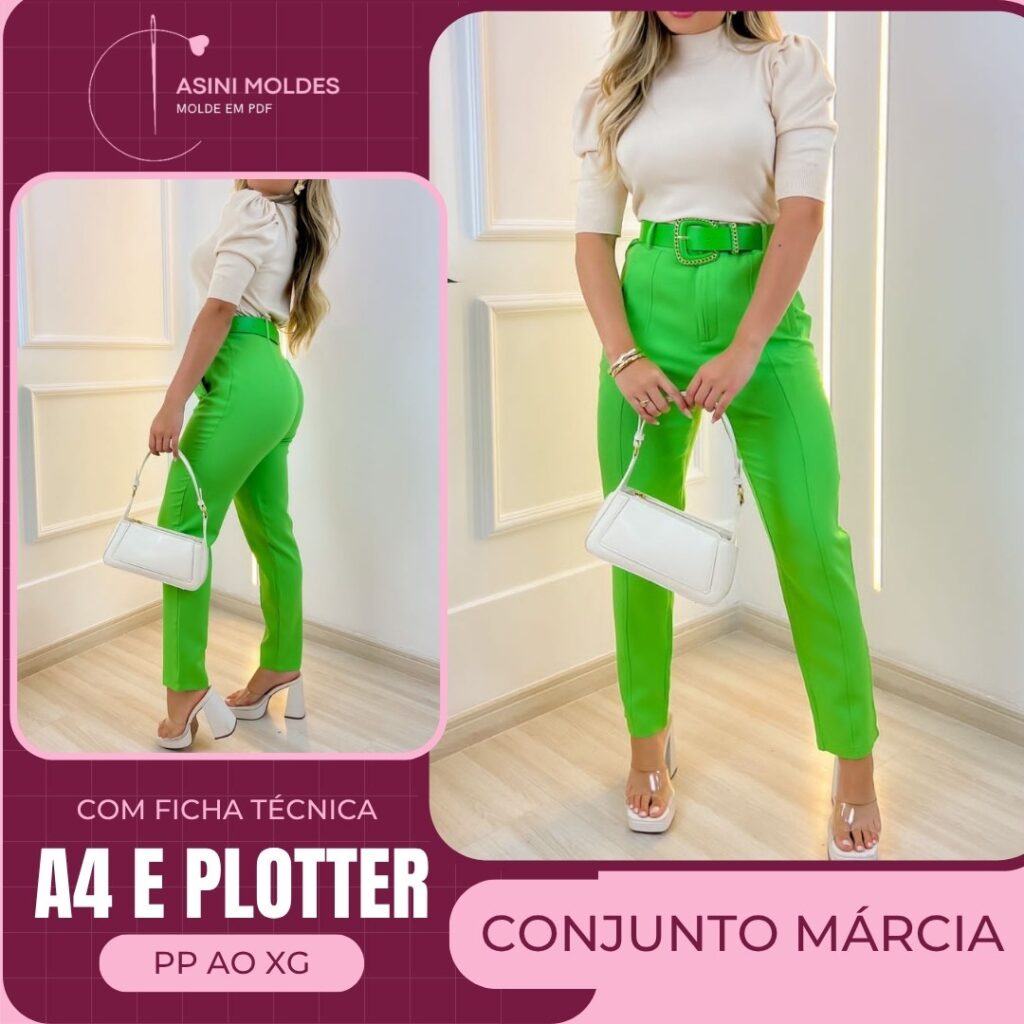 CONJUNTO MÁRCIA - Molde em PDF