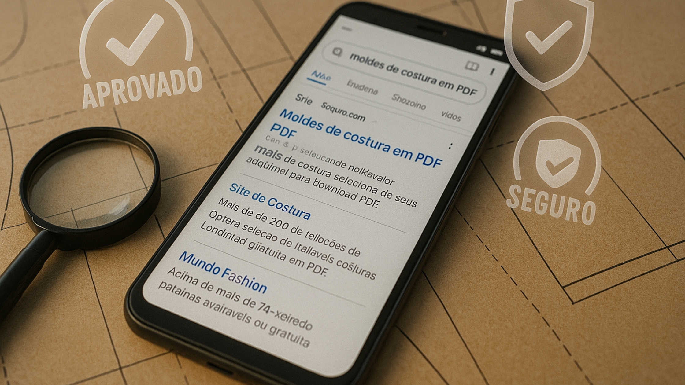 Como encontrar moldes em PDF confiáveis