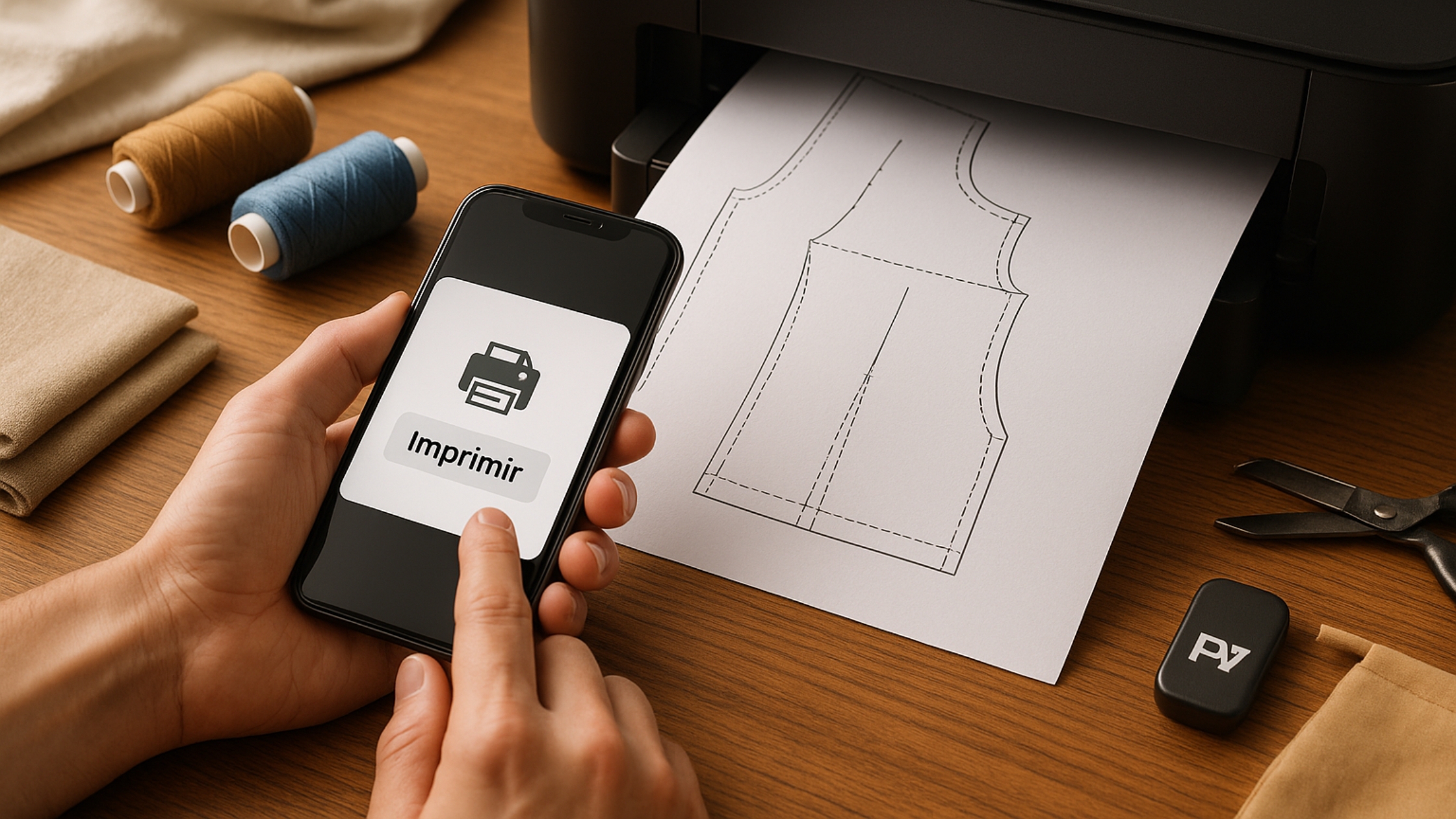 Como imprimir moldes em PDF diretamente do celular