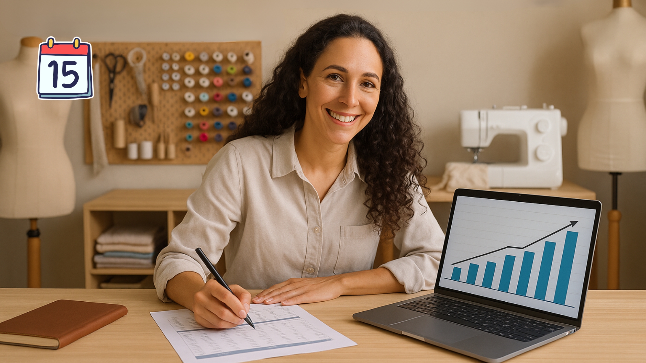 Dia 15 – Planejamento Financeiro Mensal para Crescimento Sustentável do Seu Ateliê de Costura