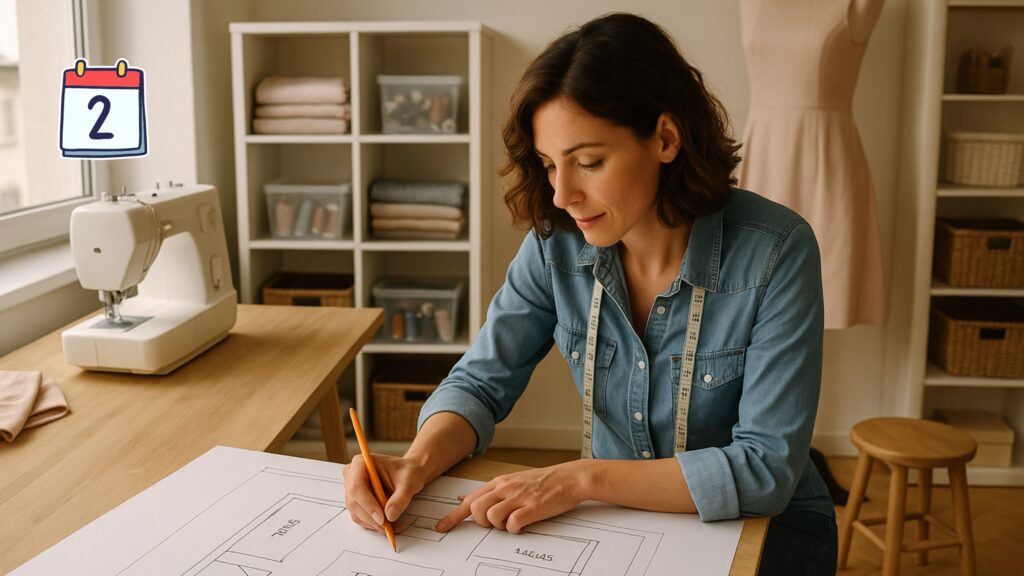 Dia 2 – Como Escolher o Layout Ideal para Pequenos Espaços no Ateliê de Costura
