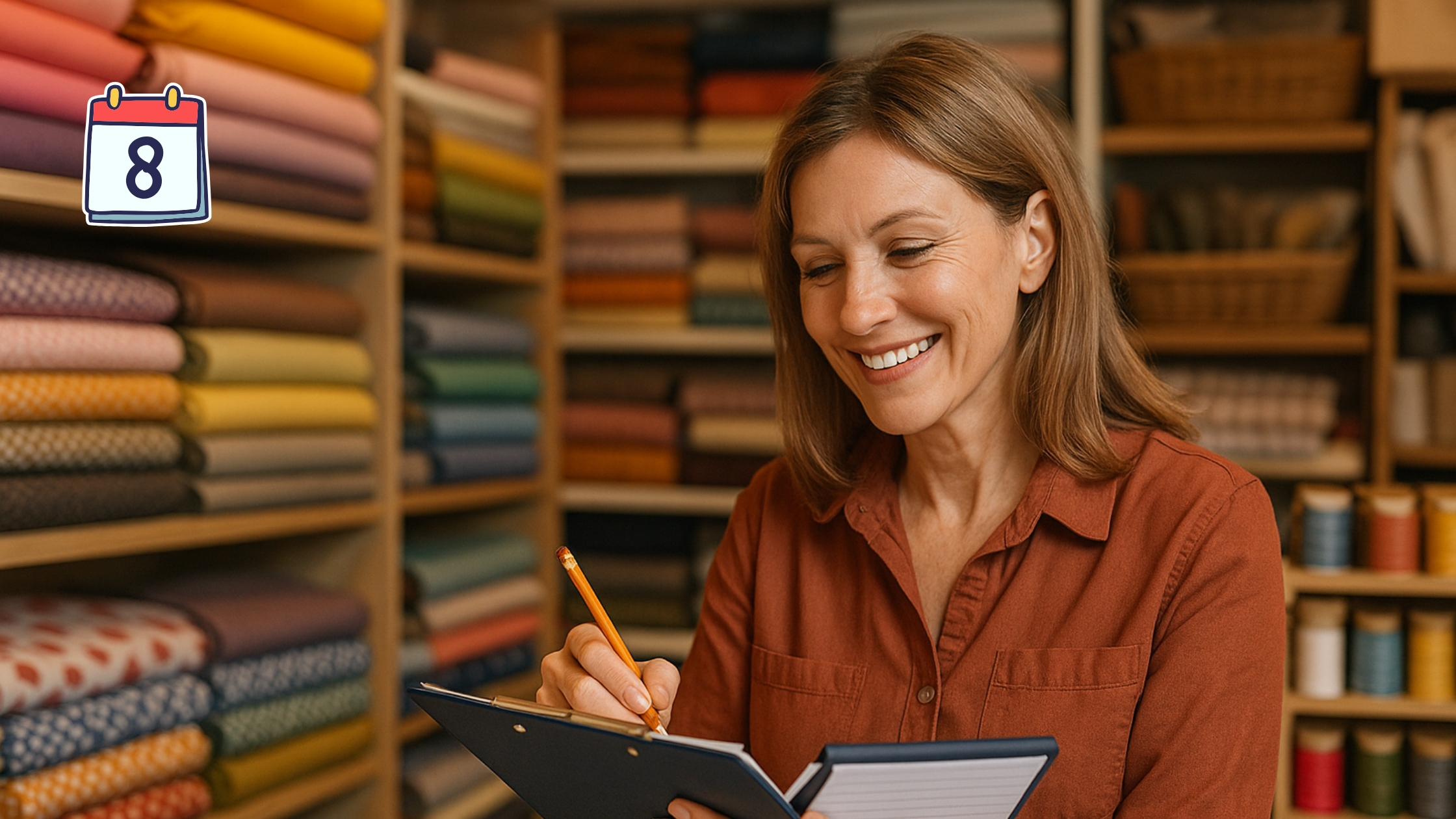 Dia 8 – Plano de Compras Inteligente de Matérias-Primas para seu Ateliê de Costura