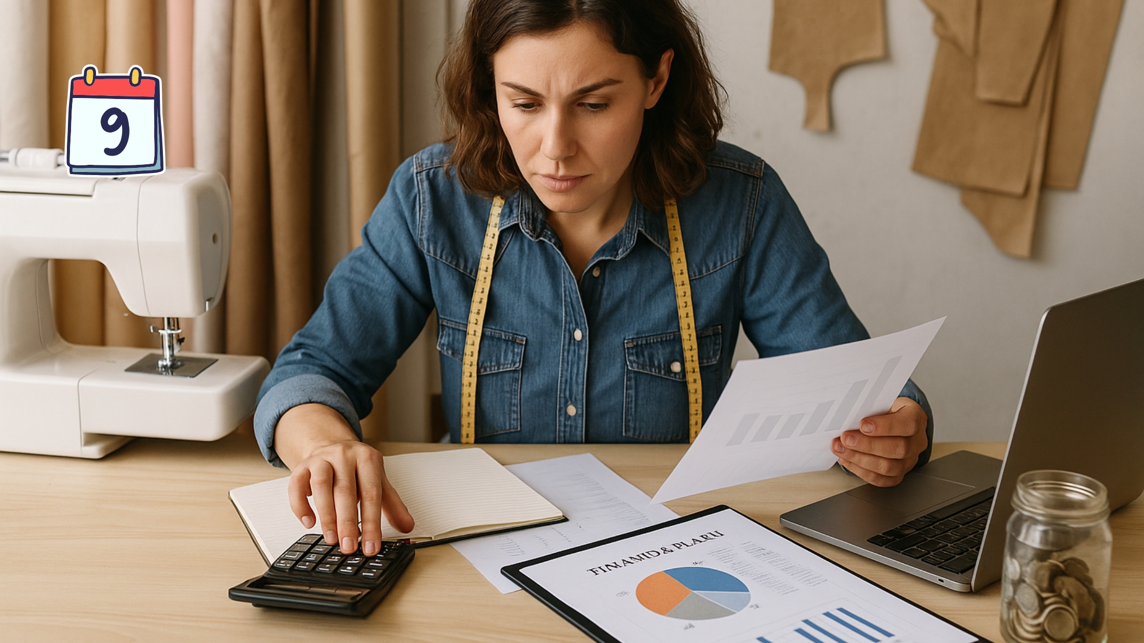 Dia 9 – Gestão de Custos Iniciais e Planejamento Financeiro para seu Ateliê de Costura