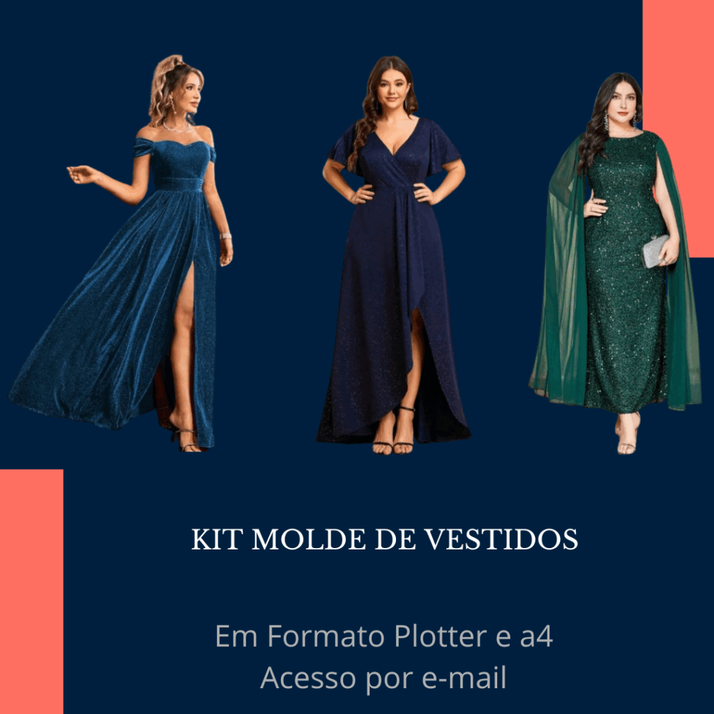 KIT DE MOLDES VESTIDOS FESTA