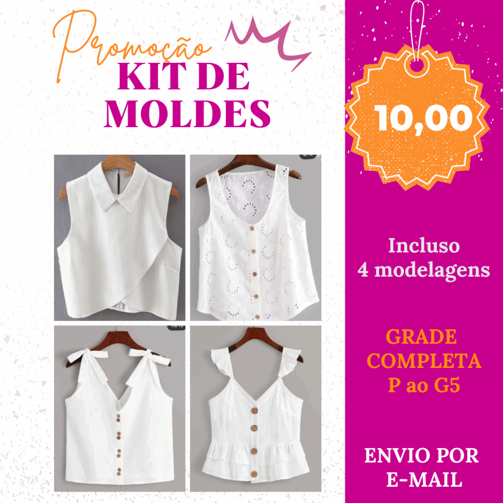 KIT MOLDES BLUSAS