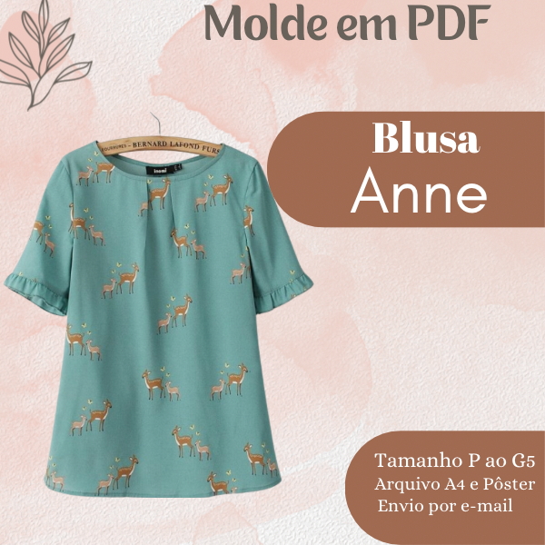 MOLDE EM PDF - BLUSA ANE